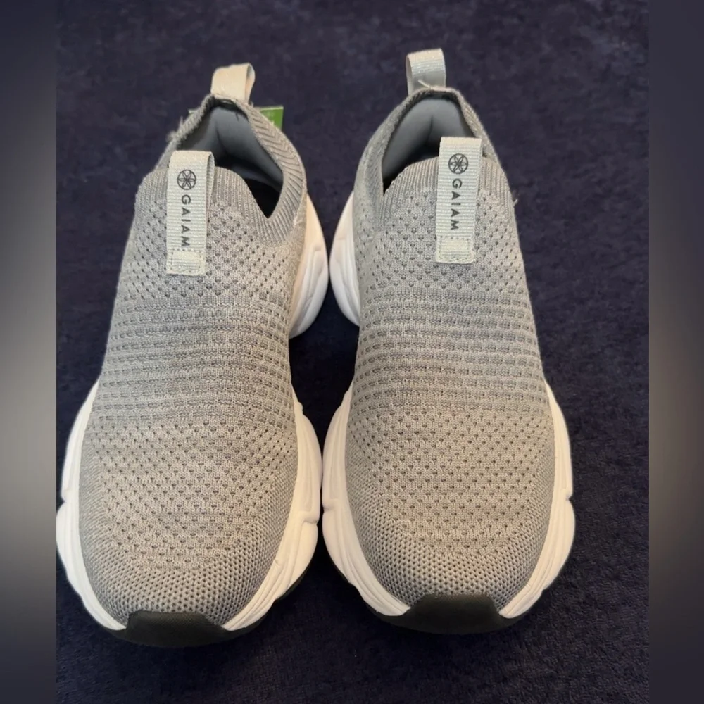 GAIAM Light Gray Knit Sneakers